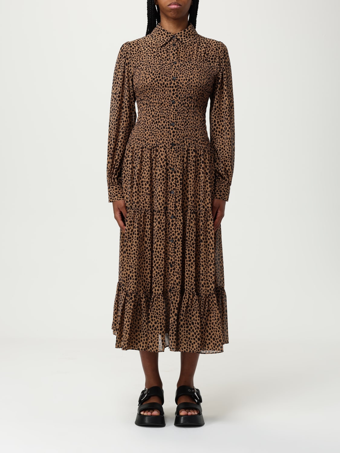 ワンピース Michael Kors Woman Dress Beige MR582IDGRY 214 MICHAEL KORS: Dress woman - Beige | Michael Kors dress
