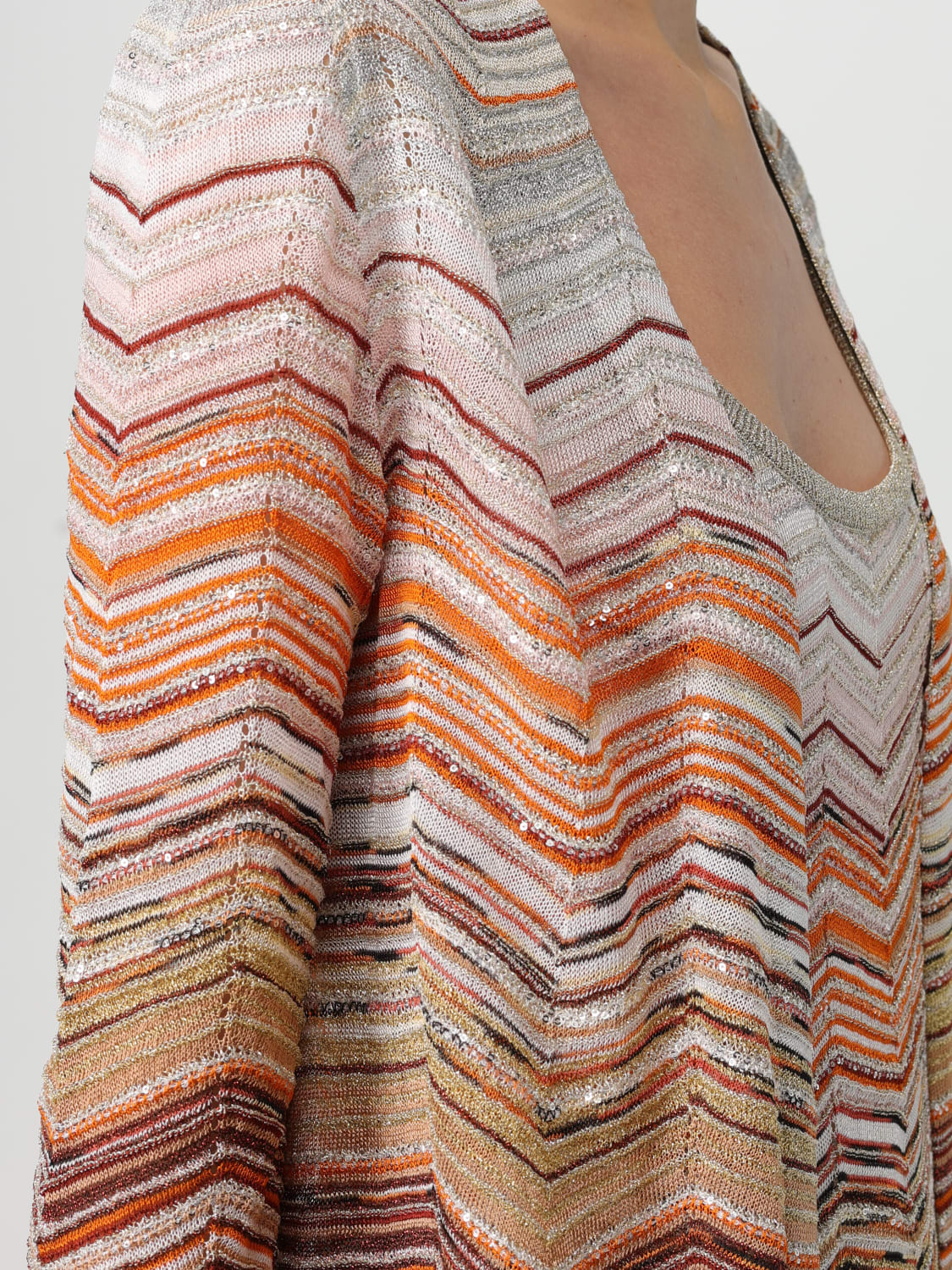 トップス vintage made in italy MISSONI cardigun n Vintage Missoni Zig Zag Knit Sweater Cardigan Multicolor 44