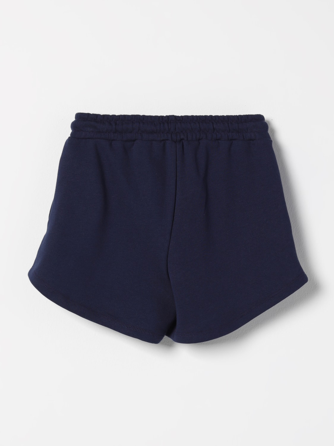 MSGM KIDS PANTALONCINI: Pantaloncino sportivo in cotone con logo MSGM Kids, Blue - Img 2