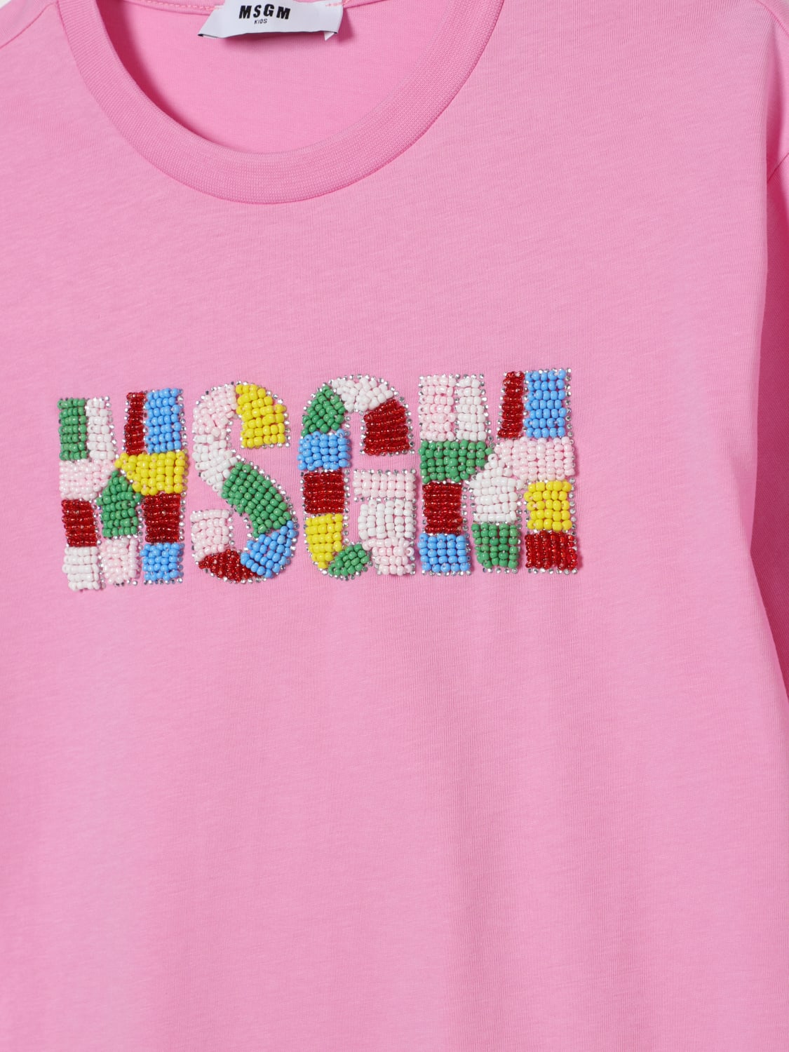 MSGM KIDS CAMISETA: Camisetas niños MSGM Kids, Rosa - Img 3