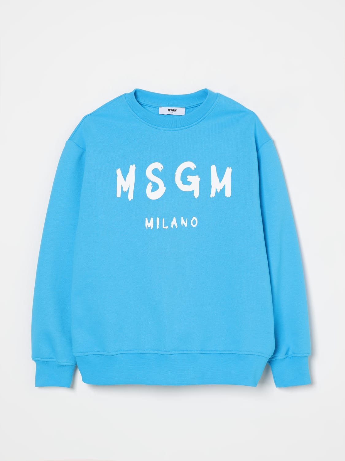 MSGM KIDS SWEATER: Sweater kids MSGM Kids, Turquoise - Img 1