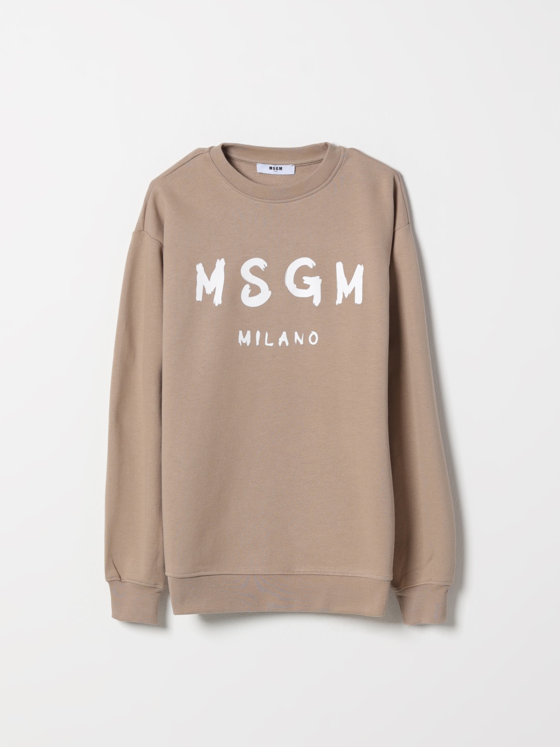 MSGM KIDS セーター: セーター ボーイ MSGM Kids, ベージュ - Img 1