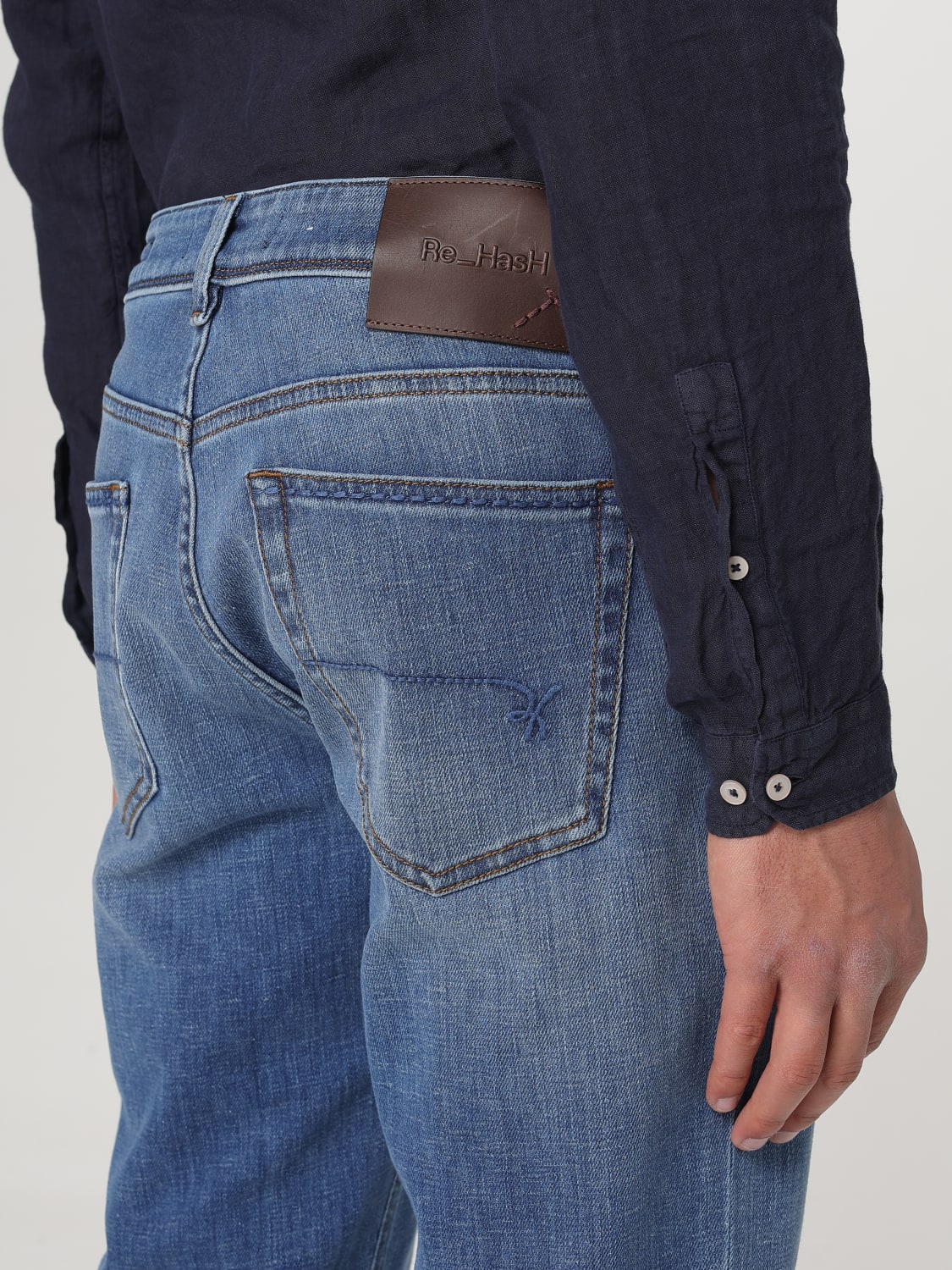 RE-HASH JEANS: Jeans men Re-hash, Blue - Img 3