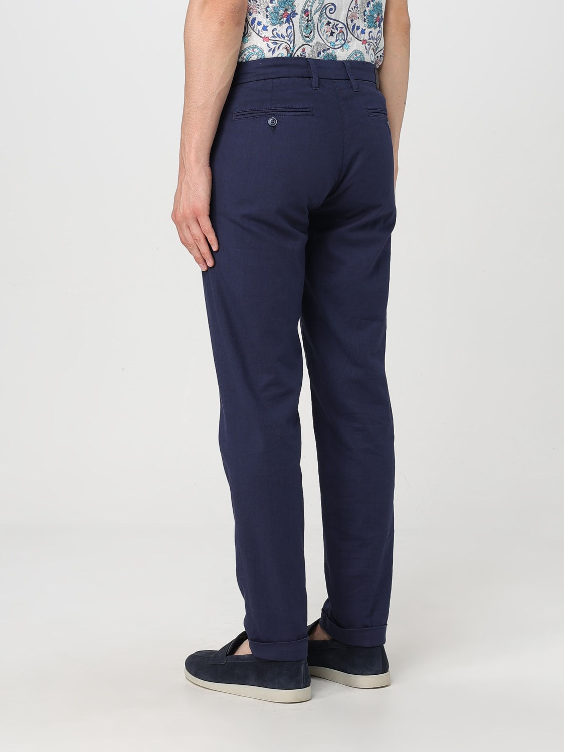 RE-HASH PANTALONI: Pantalone chino Re_HasH in misto cotone , Blue - Img 2