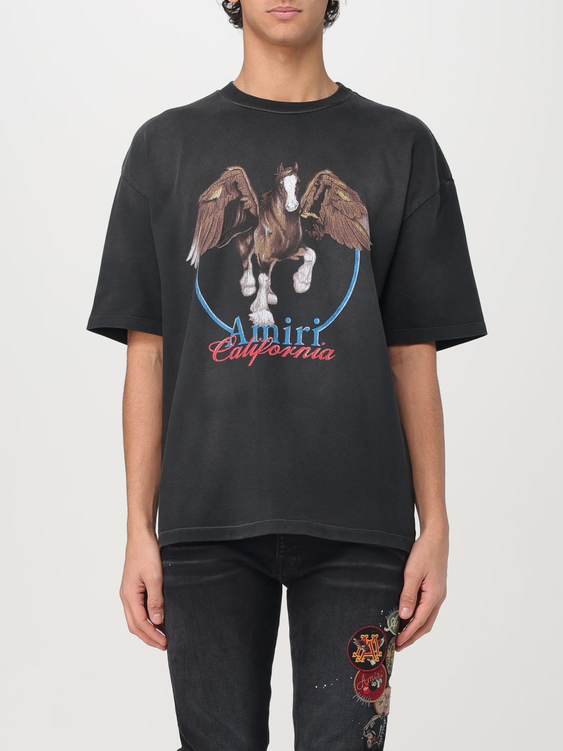 Tシャツ・カットソー AMIRI TSHIRT (AMJYTE1130) AMIRI:Tシャツ メンズ - グレー | GIGLIO.COMオンラインのAmiri