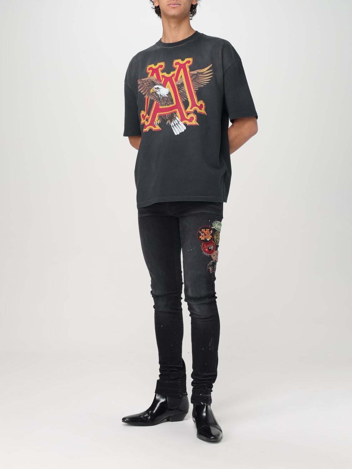 AMIRI: T-shirt men - Black | Amiri t-shirt AMJYTE1127 online