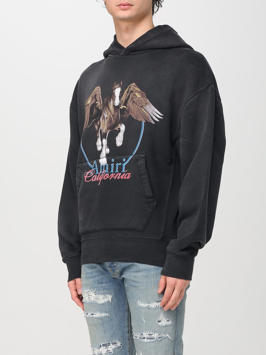 AMIRI 卫衣: 卫衣 男士 Amiri, 黑色 - Img 4