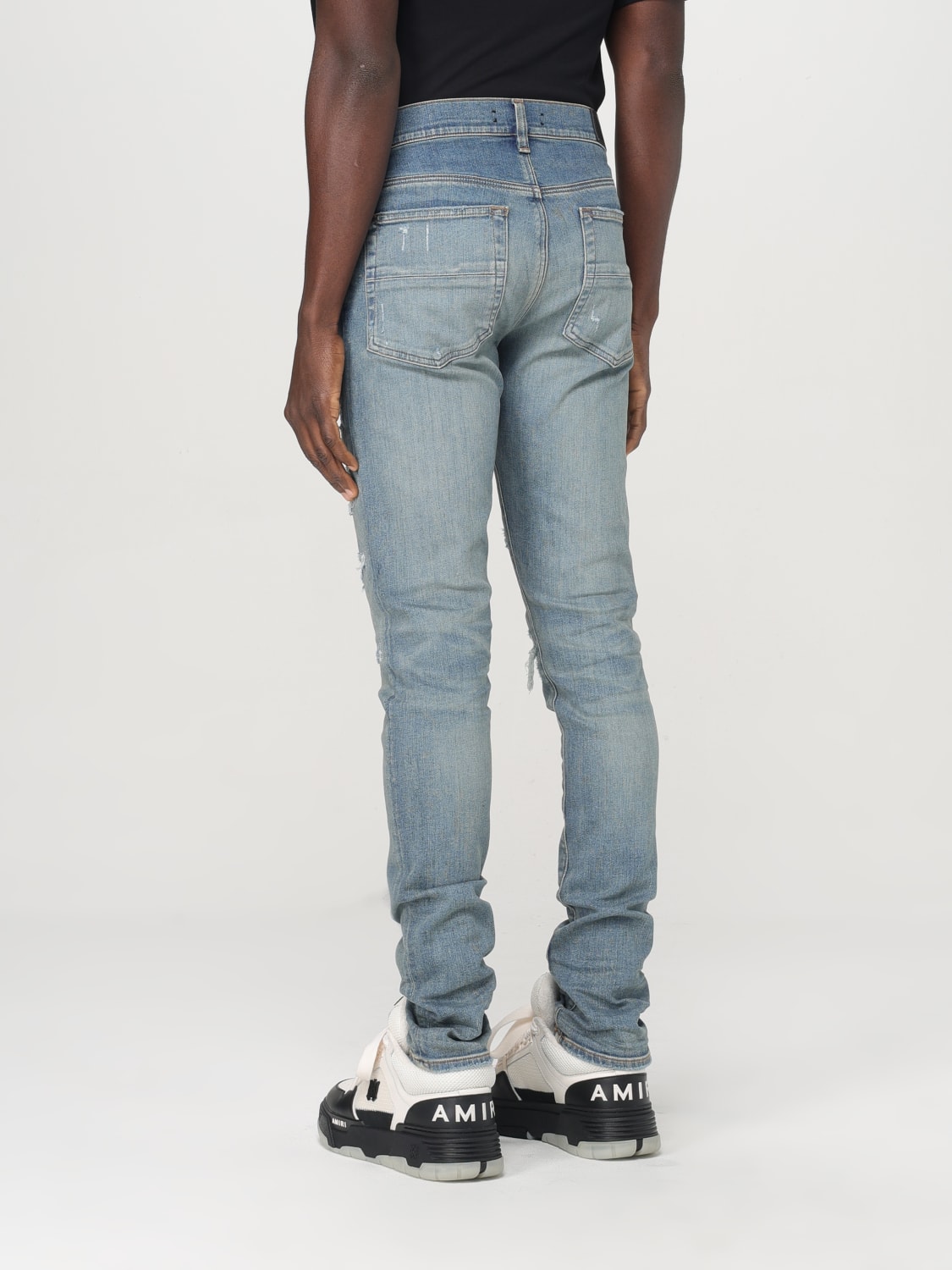 【AMIRI】ストレッチデニム スリム Stone Indigo AWDNSM1002 Amiri デニム - Stone Indigo | FWRD