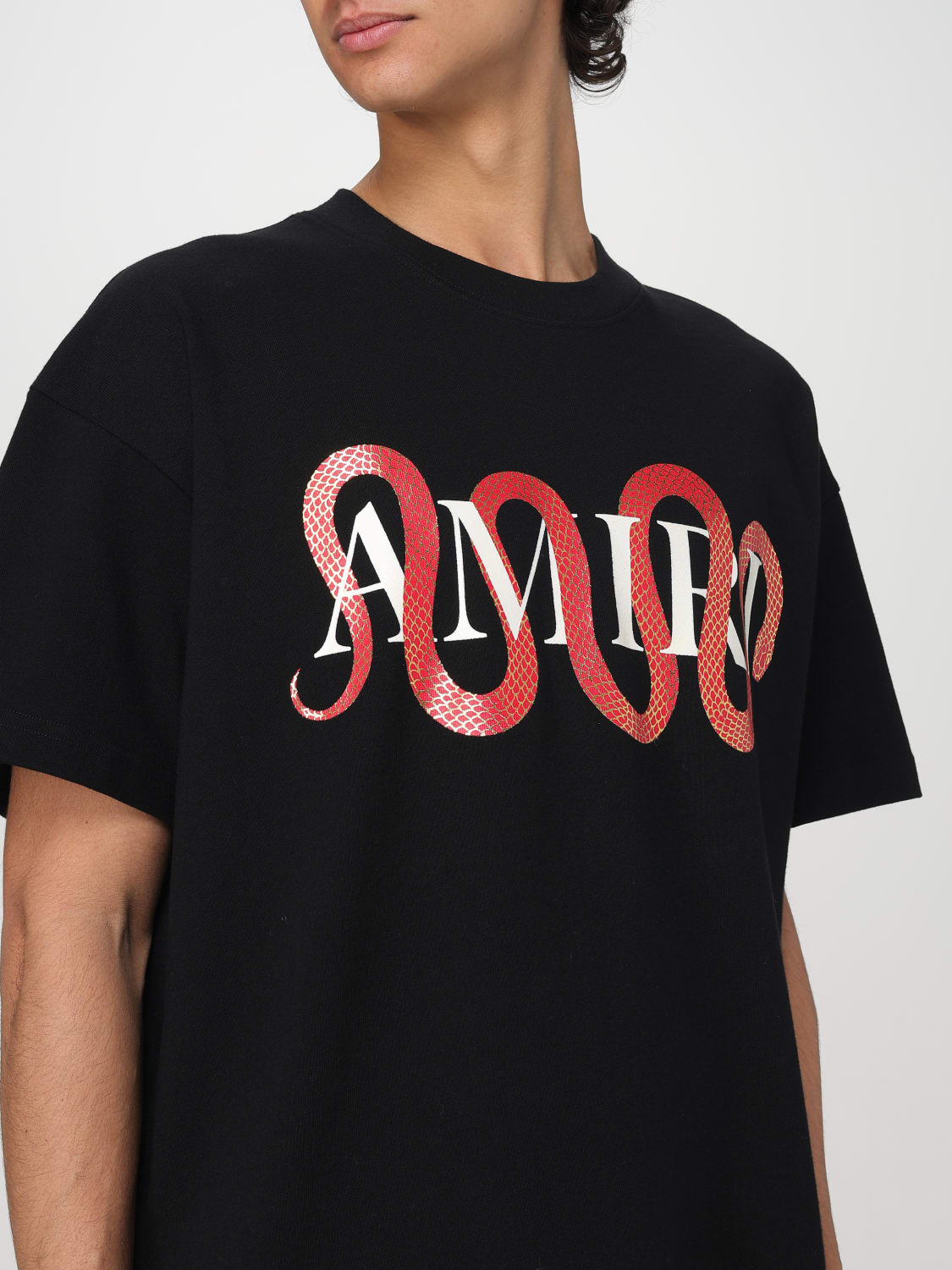 Tシャツ・カットソー AMIRI Men T-shirt Black AMJYTE1155 BLACK AMIRI: T-shirt men - Black | Amiri t-shirt AMJYTE1155 online