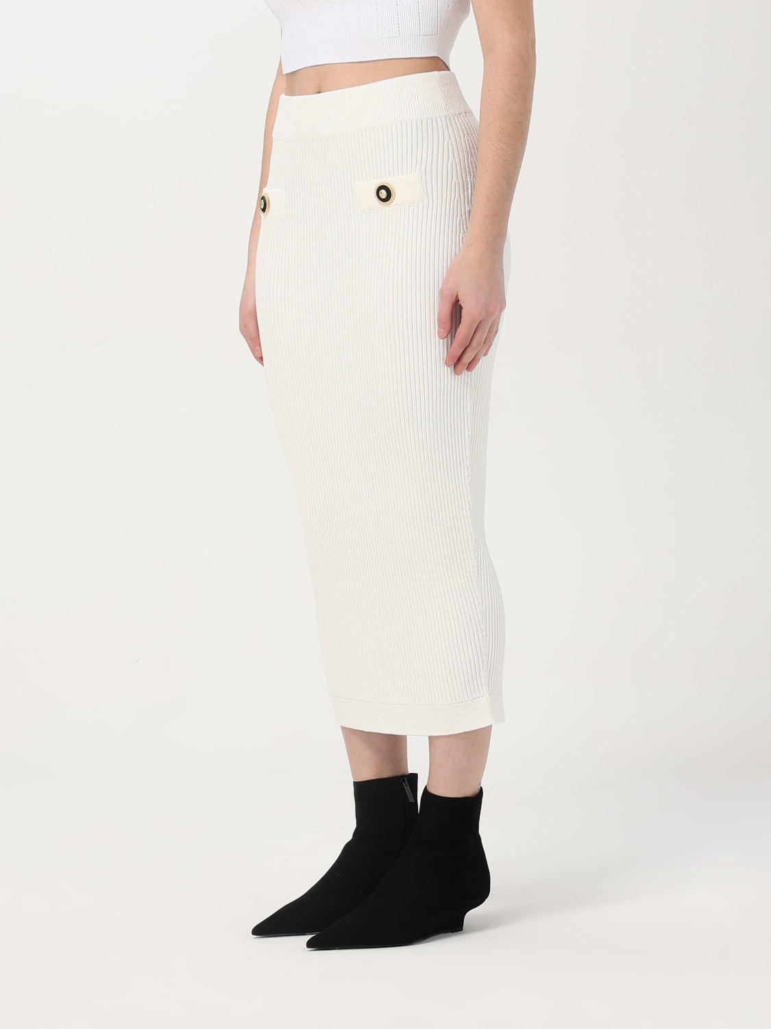 BALMAIN SKIRT: Skirt woman Balmain, White - Img 4