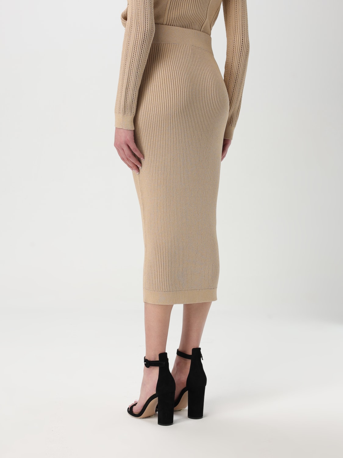 BALMAIN SKIRT: Skirt woman Balmain, Beige - Img 3