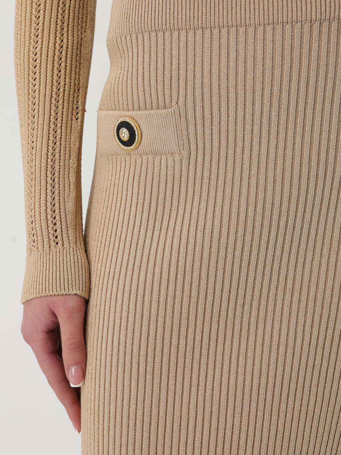 BALMAIN SKIRT: Skirt woman Balmain, Beige - Img 5