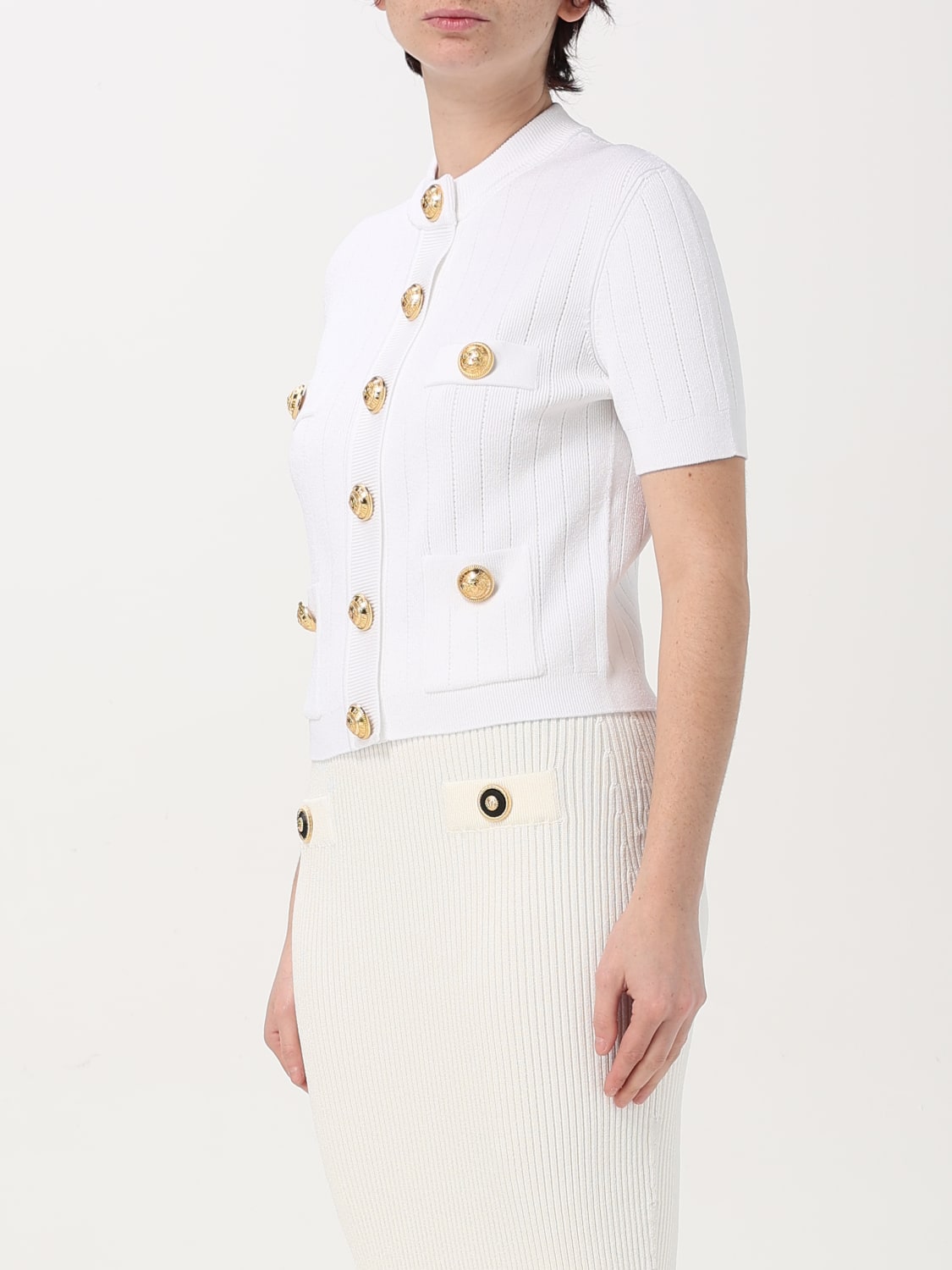 BALMAIN SWEATER: Sweater woman Balmain, White - Img 4