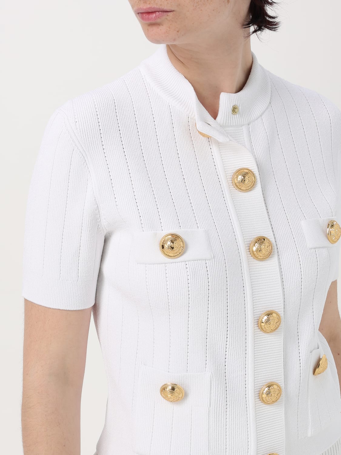 BALMAIN SWEATER: Sweater woman Balmain, White - Img 5