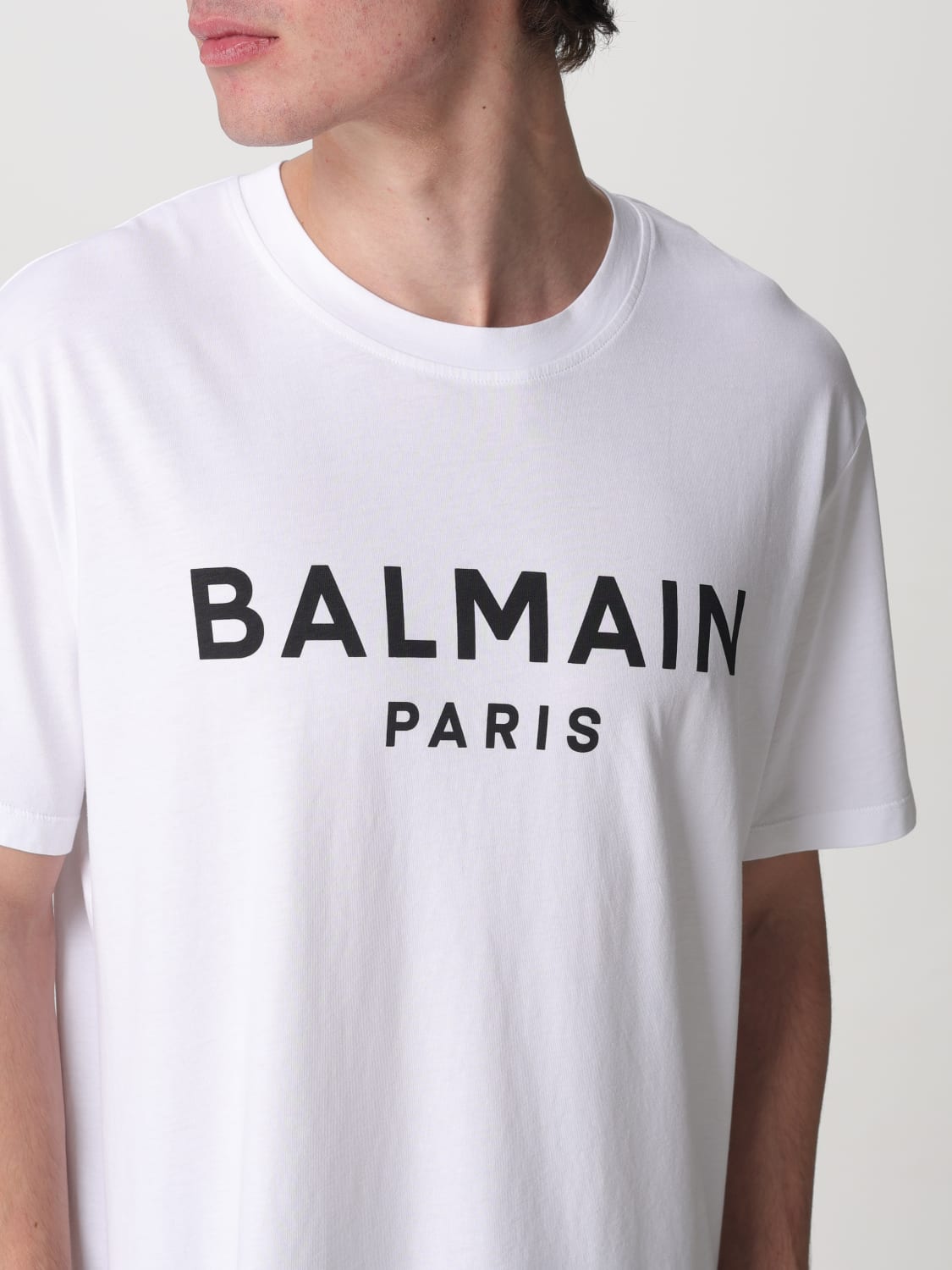 Tシャツ・カットソー BALMAIN Men T-shirt White EH1EB003BC87 GAB BALMAIN: T-shirt men - White | Balmain t-shirt EH1EG010BB73