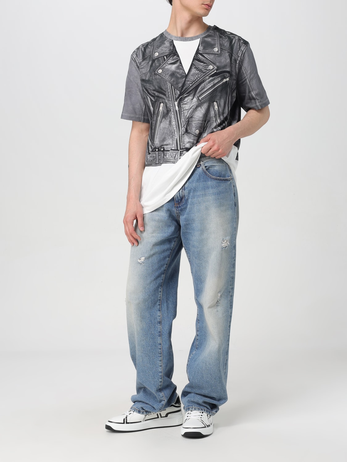 BALMAIN T-SHIRT: T-shirt men Balmain, Black - Img 2