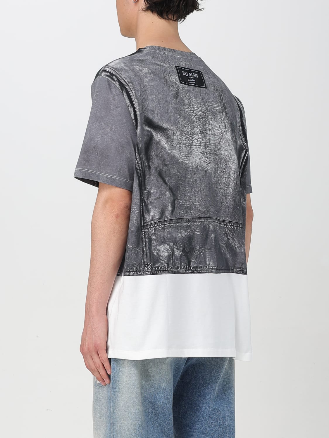 BALMAIN T-SHIRT: T-shirt men Balmain, Black - Img 3