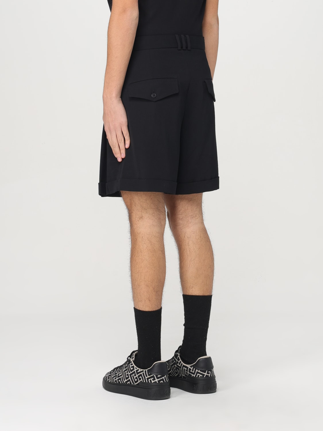 BALMAIN SHORTS: Shorts herren Balmain, Schwarz - Img 3