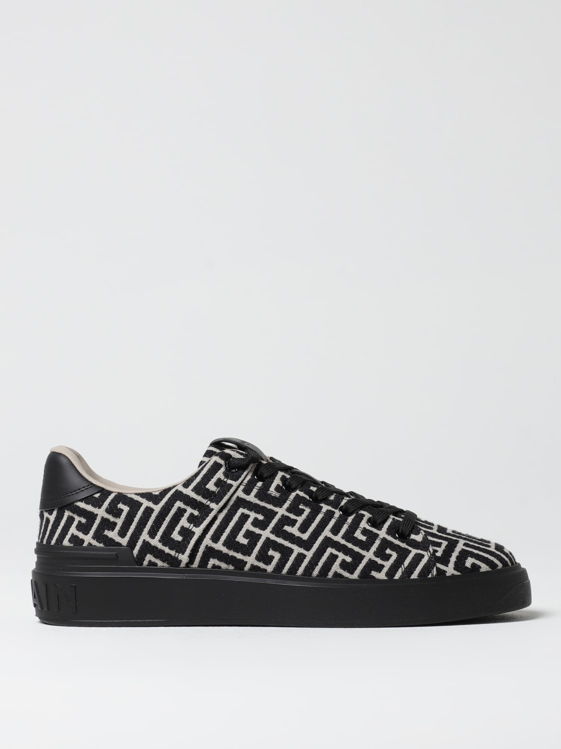スニーカー BALMAIN Men Sneakers DM1VI288TJCMEDK Black B-Court trainers in calfskin - Men | BALMAIN