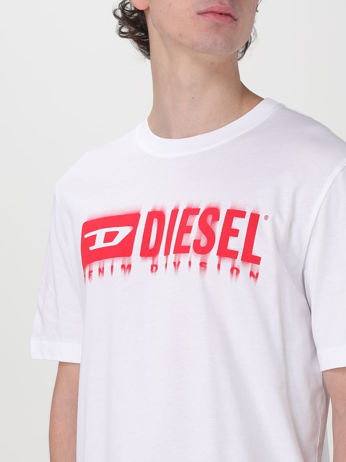 Tシャツ・カットソー DIESEL Men T-shirt White A153980GRAI 100 DIESEL: T-shirt men - White | Diesel t-shirt A153980GRAI