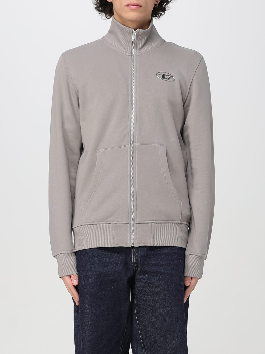 DIESEL 卫衣: 卫衣 男士 Diesel, 灰色 - Img 1