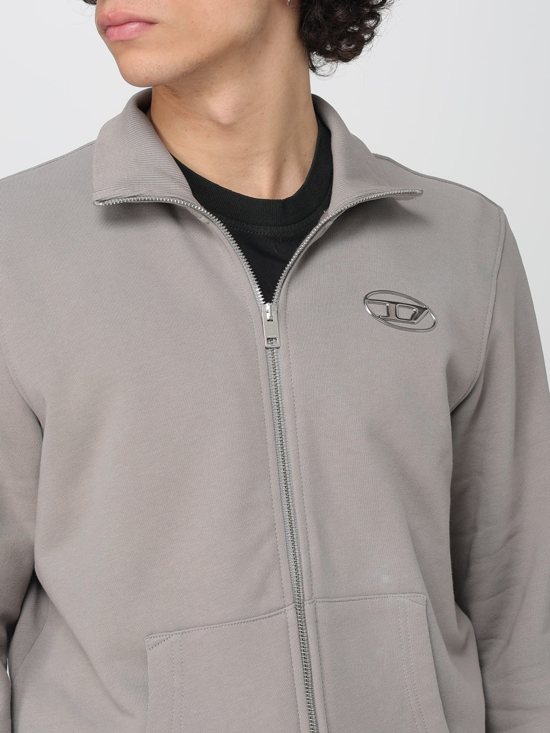 DIESEL 卫衣: 卫衣 男士 Diesel, 灰色 - Img 5