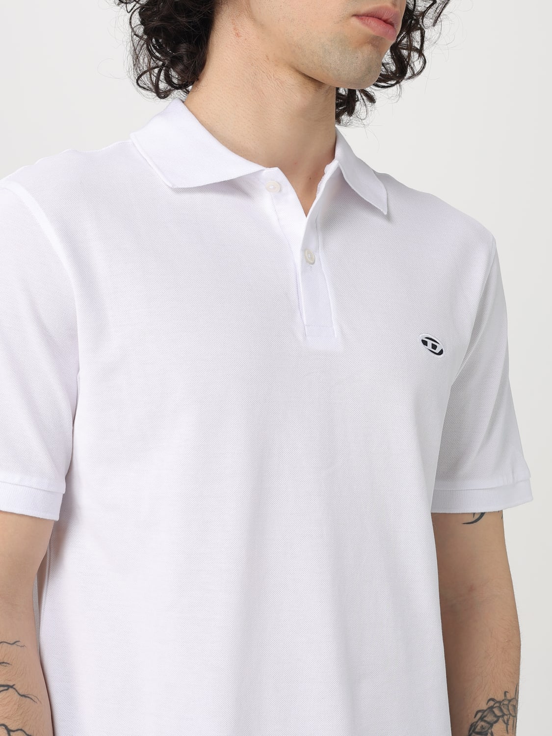 DIESEL POLO SHIRT: Polo shirt men Diesel, White - Img 3
