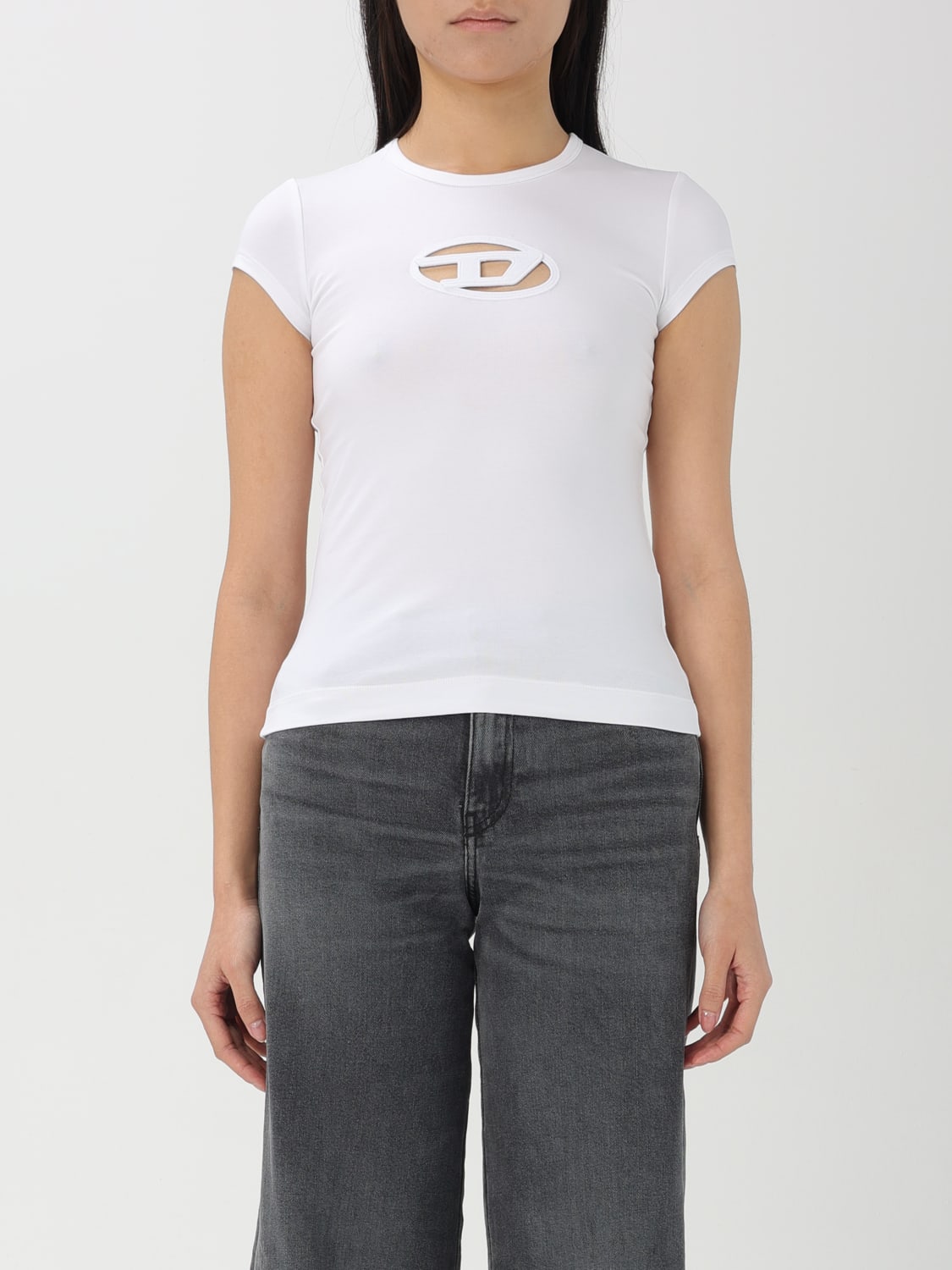 DIESEL T-SHIRT: T-shirt femme Diesel, Blanc - Img 1