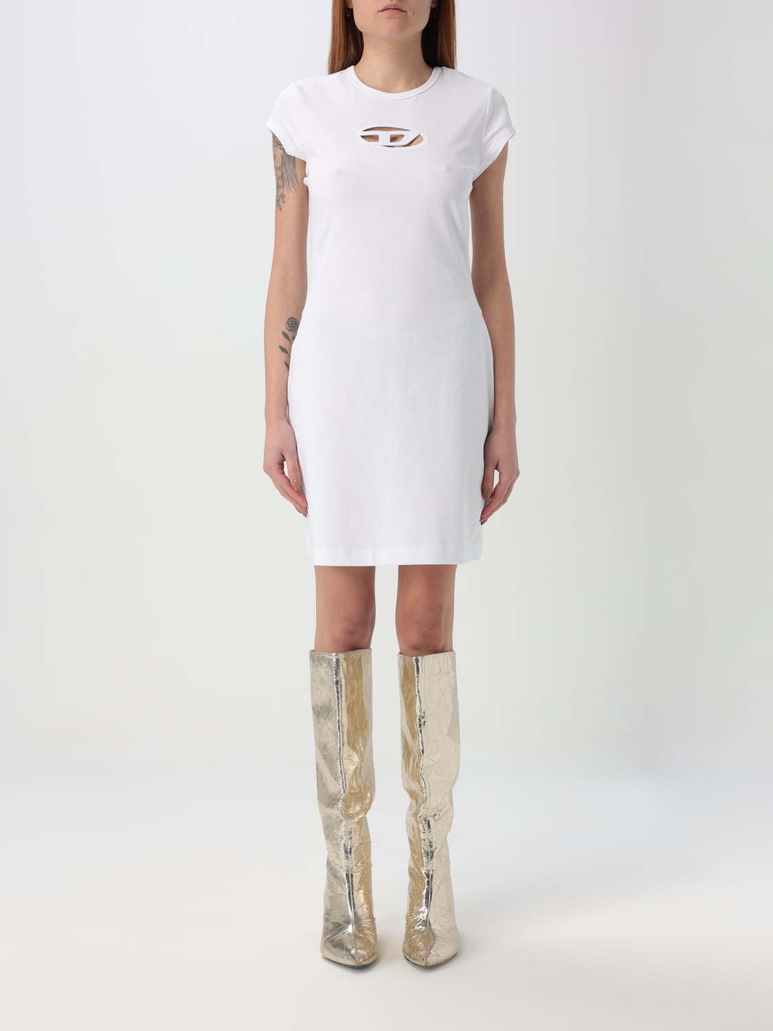 ワンピース DIESEL DRESS (A062700AFAA) DIESEL: Dress woman - White | Diesel dress A062700AFAA