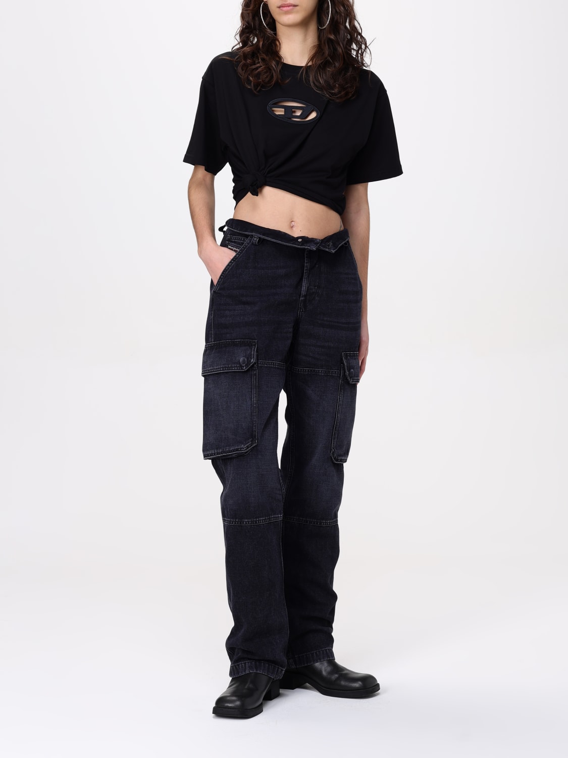 DIESEL: T-shirt woman - Black | Diesel t-shirt A150960NIAX