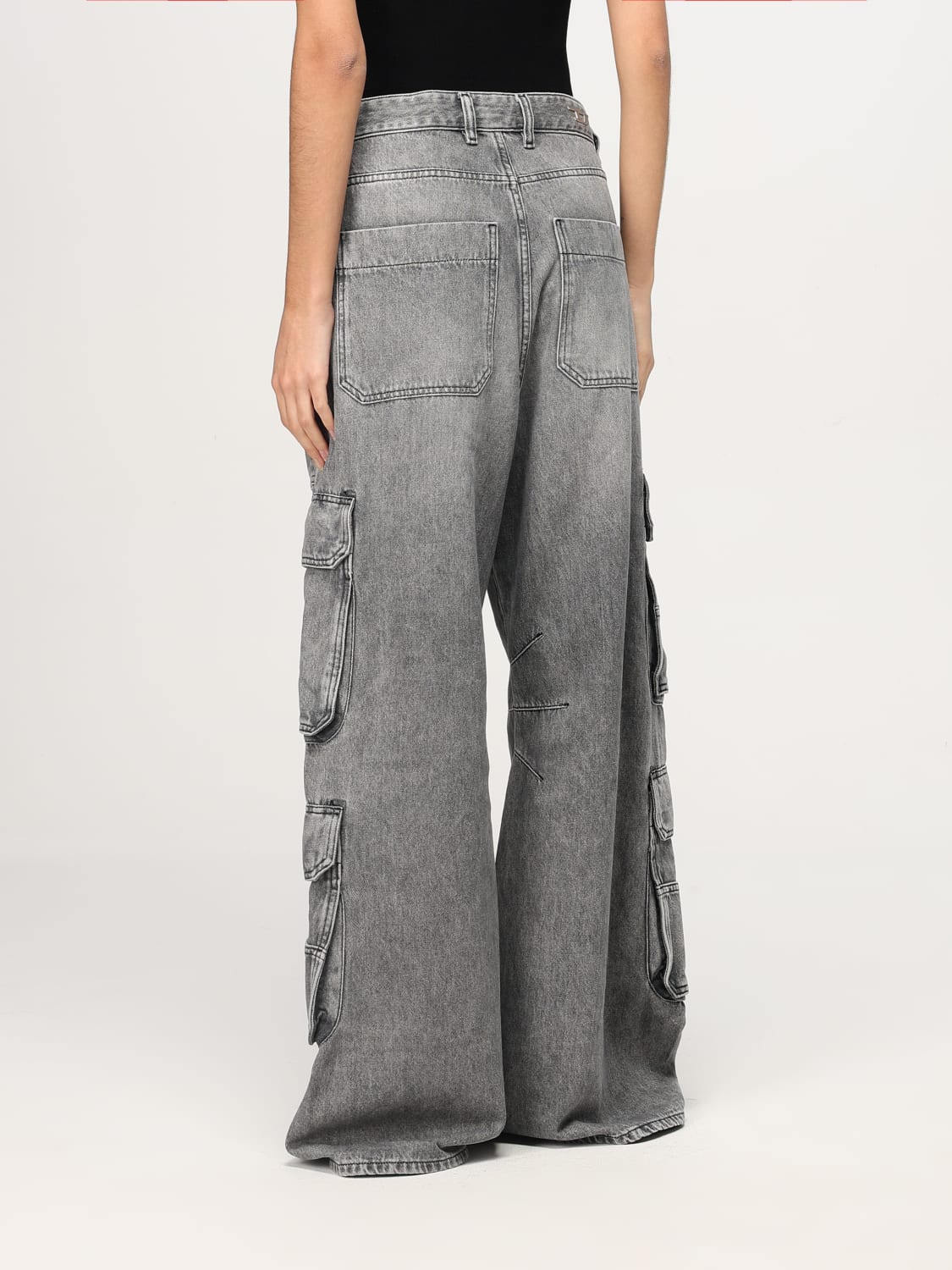 デニム・ジーパン DIESEL Women Denim Pants A133160DCBE02 Gray Diesel Jeans 1996 d-sire grey washed | TheDoubleF