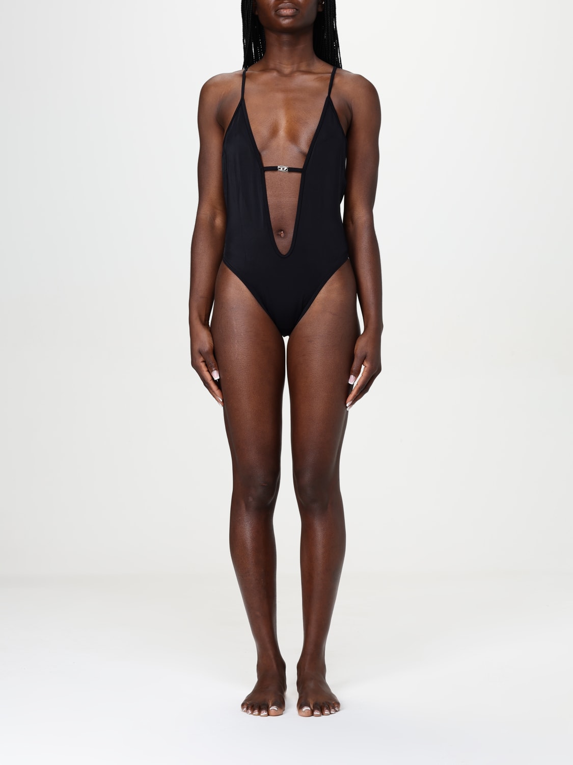 ワンピース水着 DIESEL Woman Swimsuit Black A174810AFBC 9XX Women's Deep V swimming costume | Black | Diesel