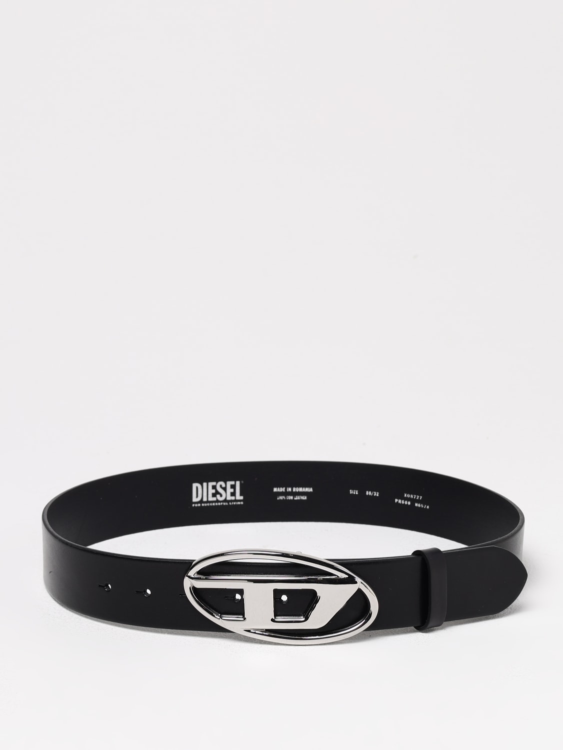 ベルト DIESEL Woman Belt Grey X08727PR666 H1938 DIESEL: Belt woman - Black | Diesel belt X08727PR666 online
