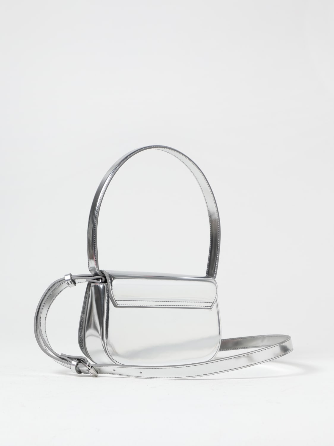 バッグ・カバンその他 DIESEL Woman Mini bag Silver X08396PS202 H0535 Diesel 1DR - Shoulder bag for Woman - Silver - X08396PS202