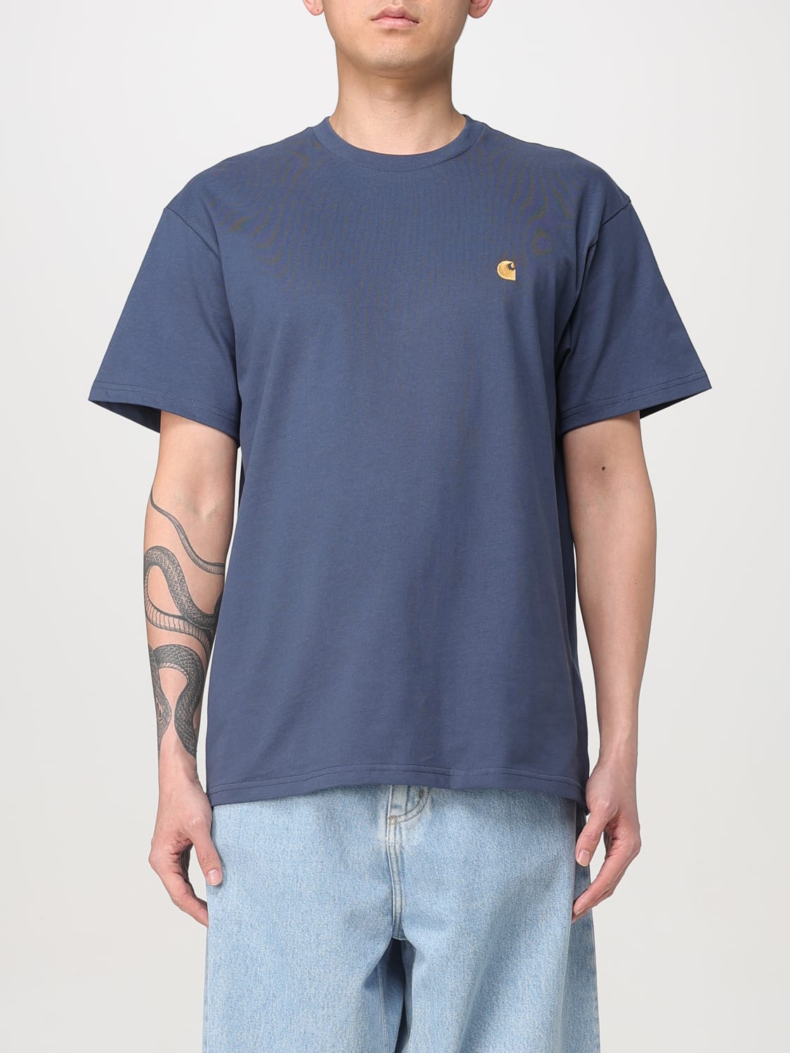 CARHARTT WIP T-SHIRT: T-shirt Carhartt Wip in cotone , Azzurro - Img 1
