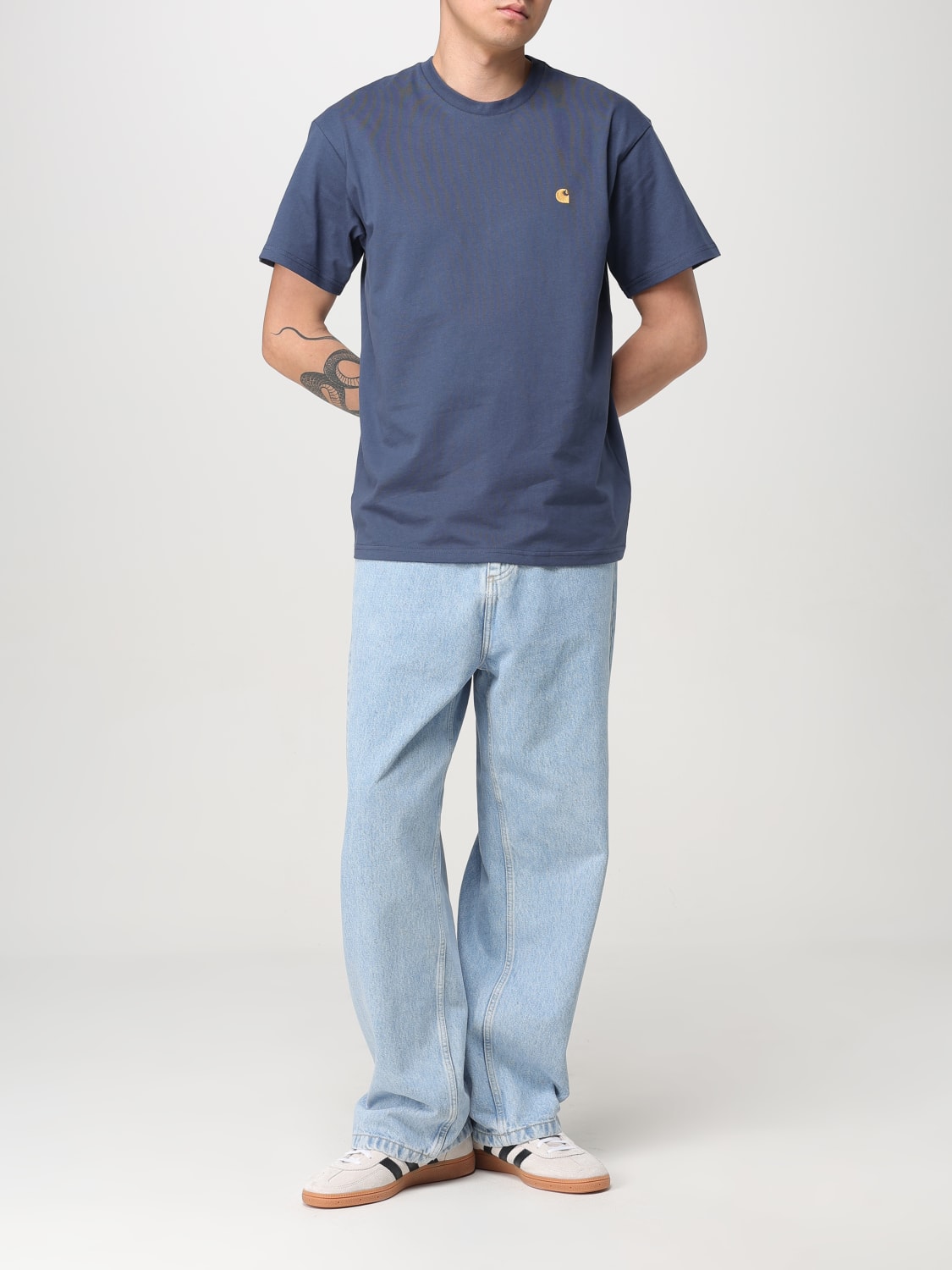 CARHARTT WIP T-SHIRT: T-shirt Carhartt Wip in cotone , Azzurro - Img 2