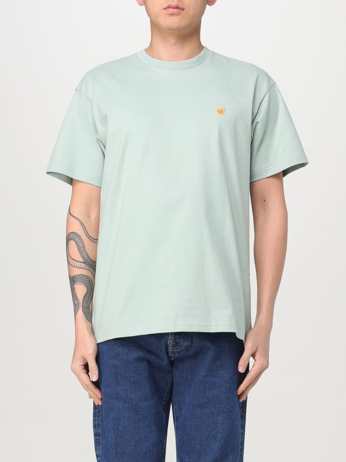 Tシャツ・カットソー CARHARTT WIP Men T-shirt Green I026391 2N0XX Carhartt WIP Chase Men's T-Shirt Green I026391-2CXXX