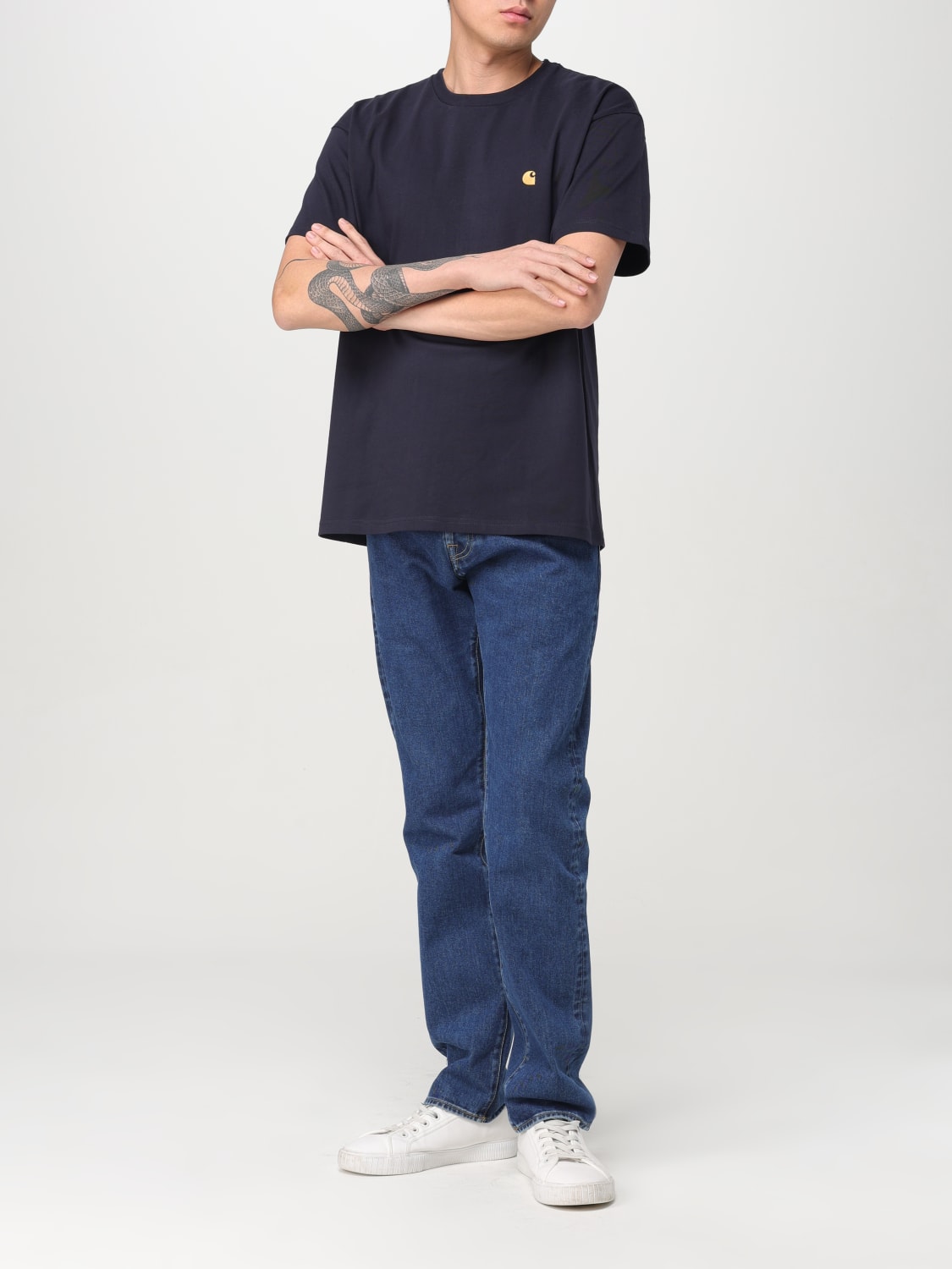 Tシャツ・カットソー CARHARTT WIP Men T-shirt Navy I026391 00HXX CARHARTT WIP: T-shirt men - Navy | Carhartt Wip t-shirt