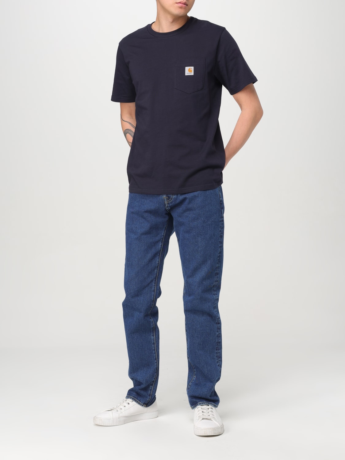 CARHARTT WIP: T-shirt men - Navy | Carhartt Wip t-shirt