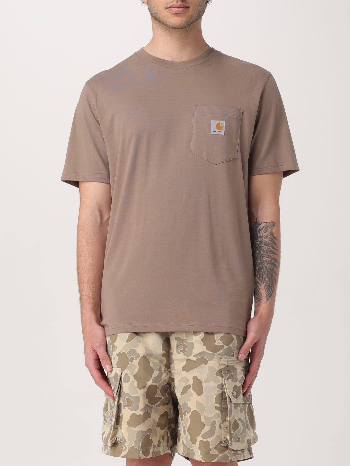 Tシャツ・カットソー CARHARTT WIP Men T-shirt Dove Grey I030434 1YJXX CARHARTT WIP: T-shirt men - Dove Grey | Carhartt Wip t-shirt