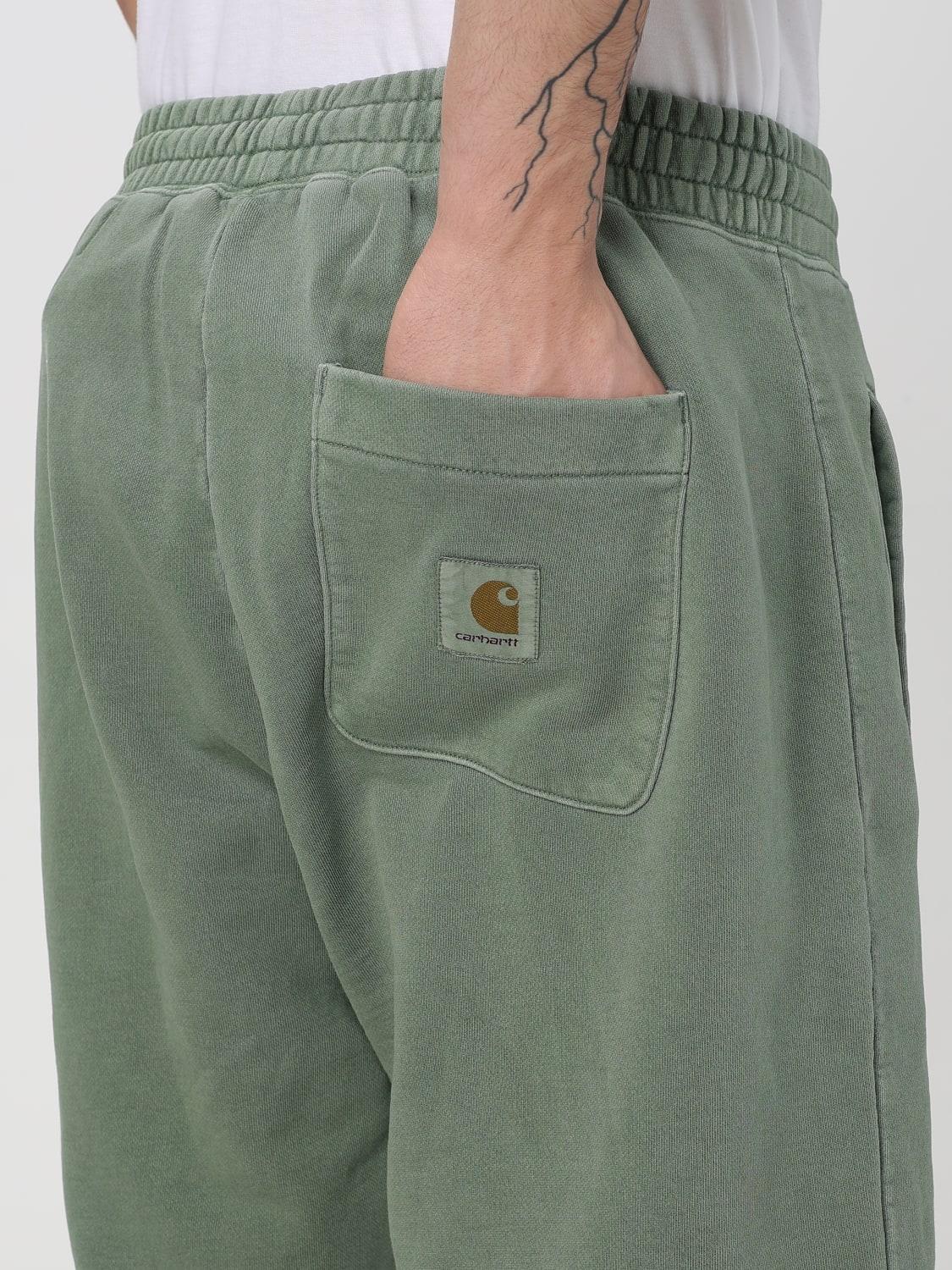 CARHARTT WIP SHORTS: Carhartt WIP men's shorts, Green - Img 4