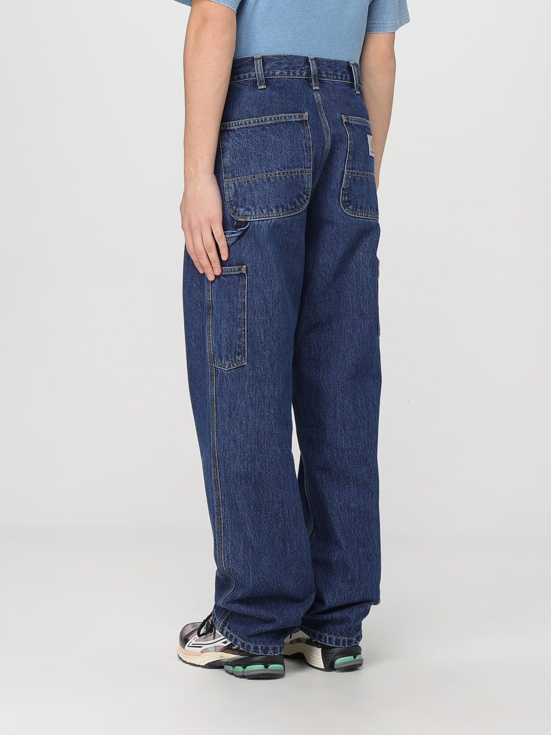 CARHARTT WIP PANTS: Carhartt WIP denim jeans, Blue 1 - Img 3