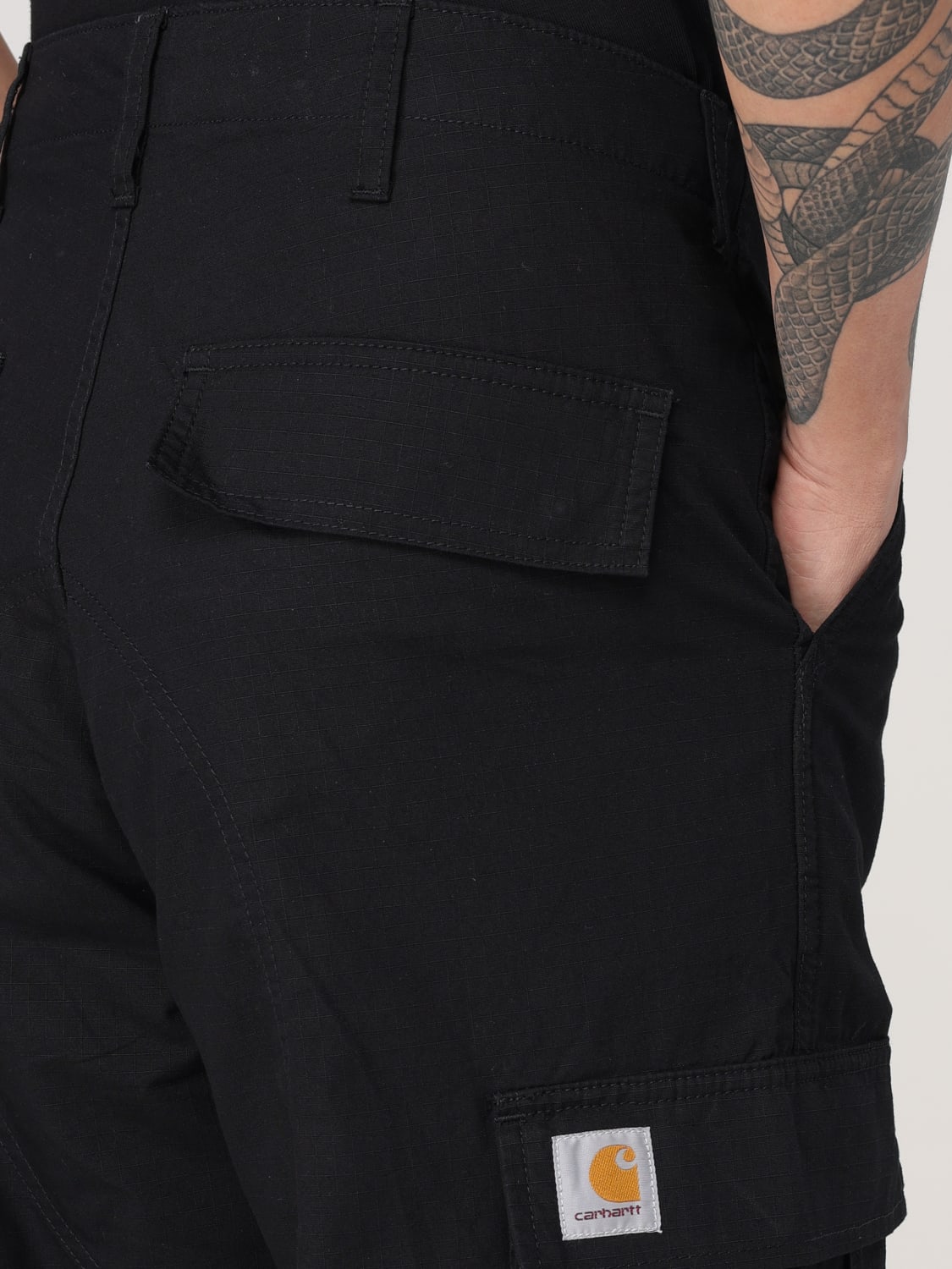 CARHARTT WIP PANTS: Pants men Carhartt Wip, Black - Img 4