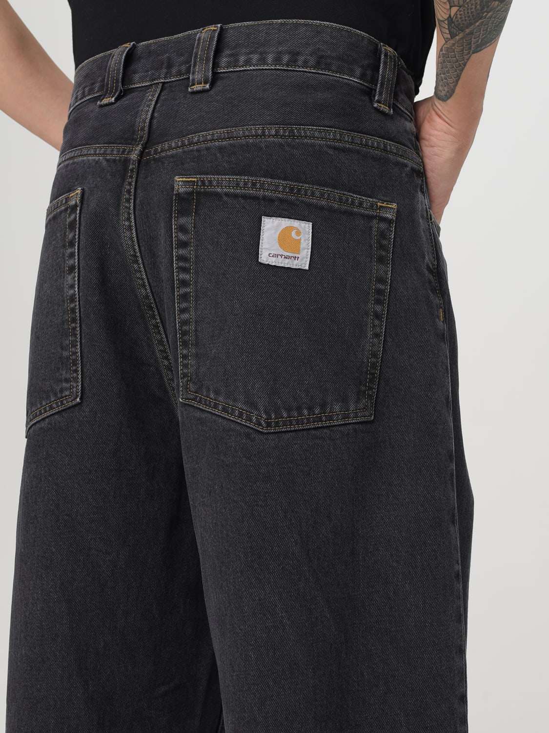 CARHARTT WIP JEANS: Jeans men Carhartt Wip, Black - Img 4