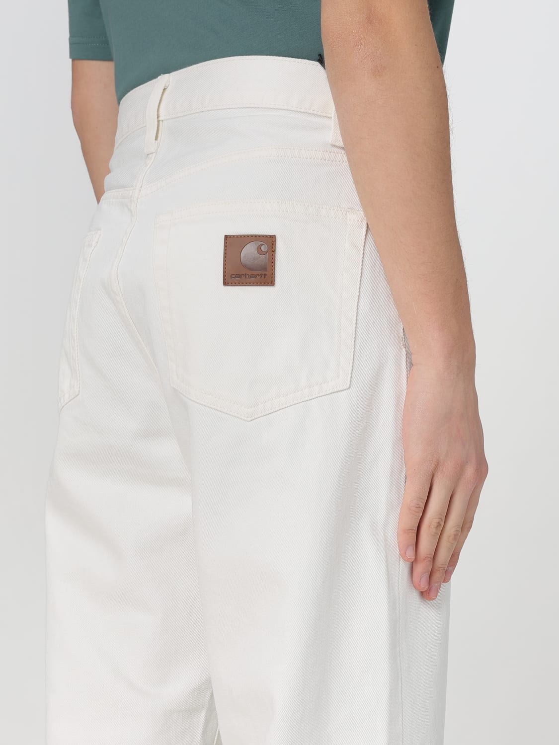 CARHARTT WIP JEANS: Jeans Carhartt Wip in denim di cotone , Bianco - Img 4