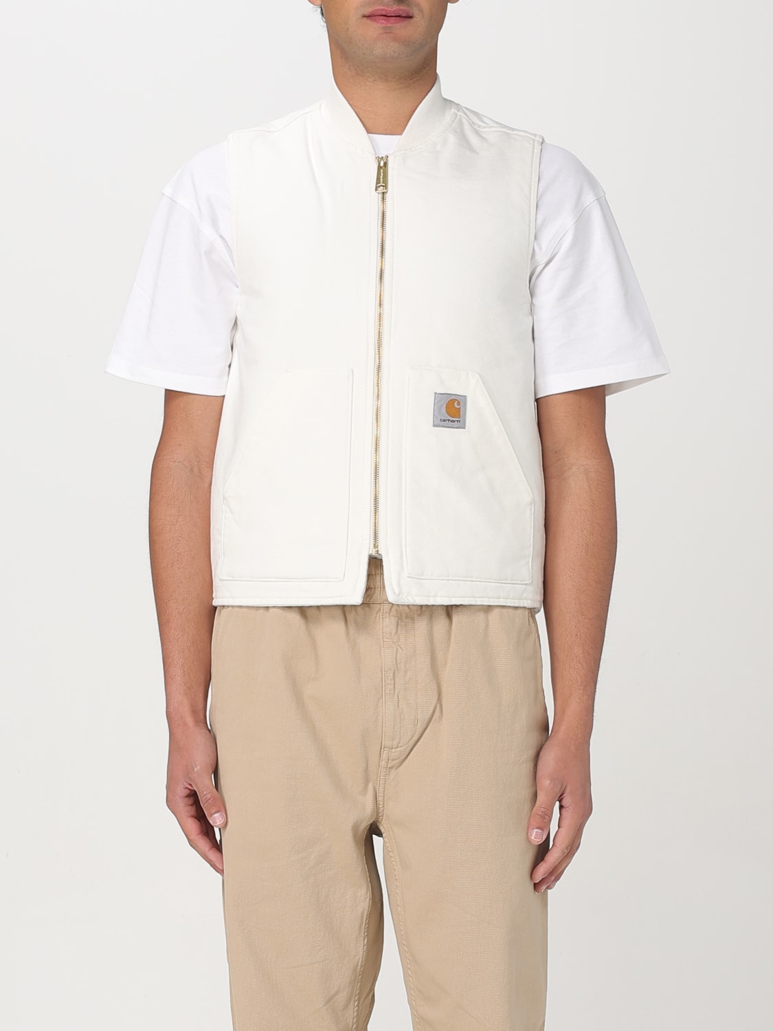 CARHARTT WIP GILET: Gilet Carhartt Wip in cotone , Bianco - Img 1