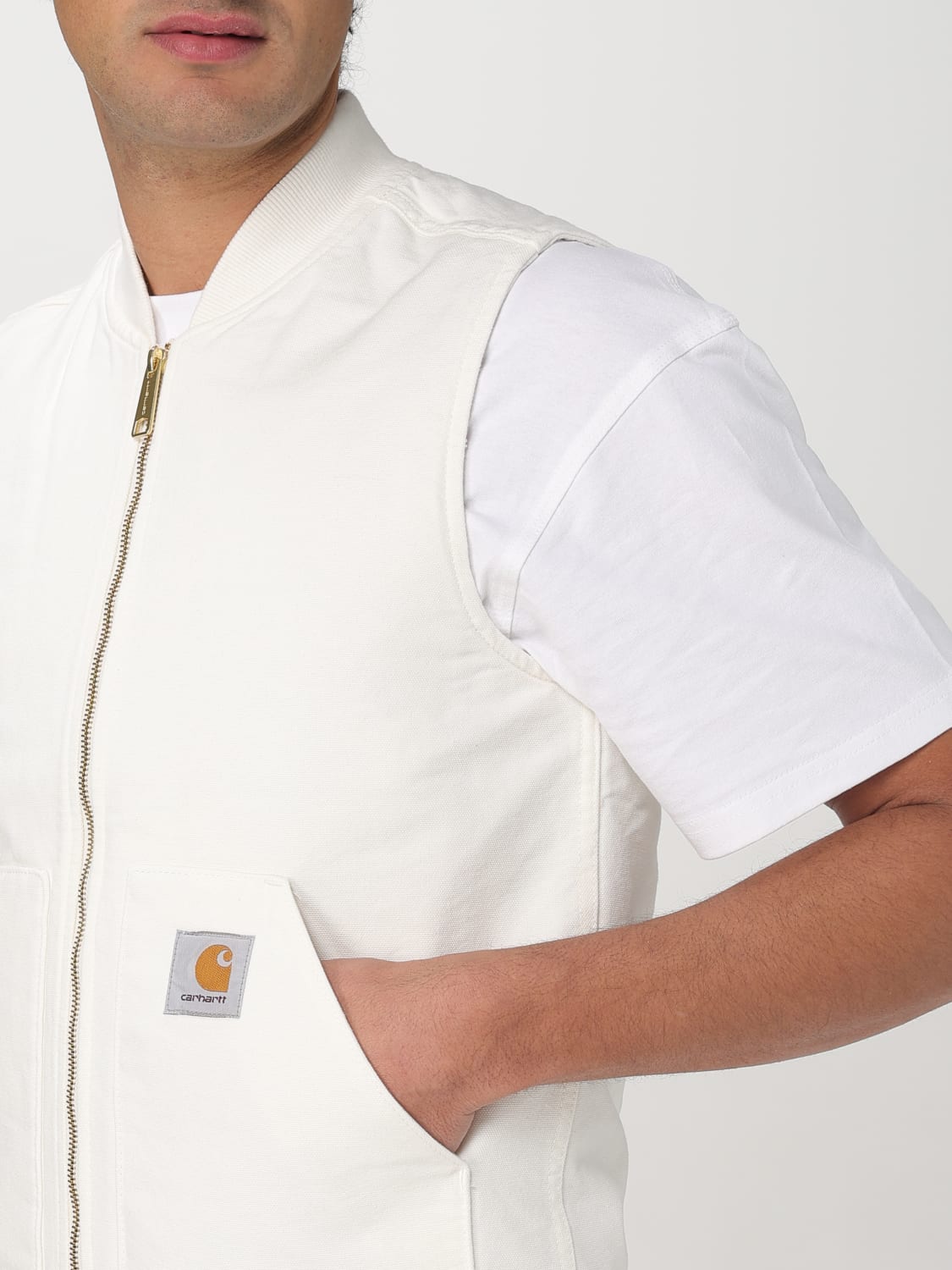 CARHARTT WIP GILET: Gilet Carhartt Wip in cotone , Bianco - Img 5
