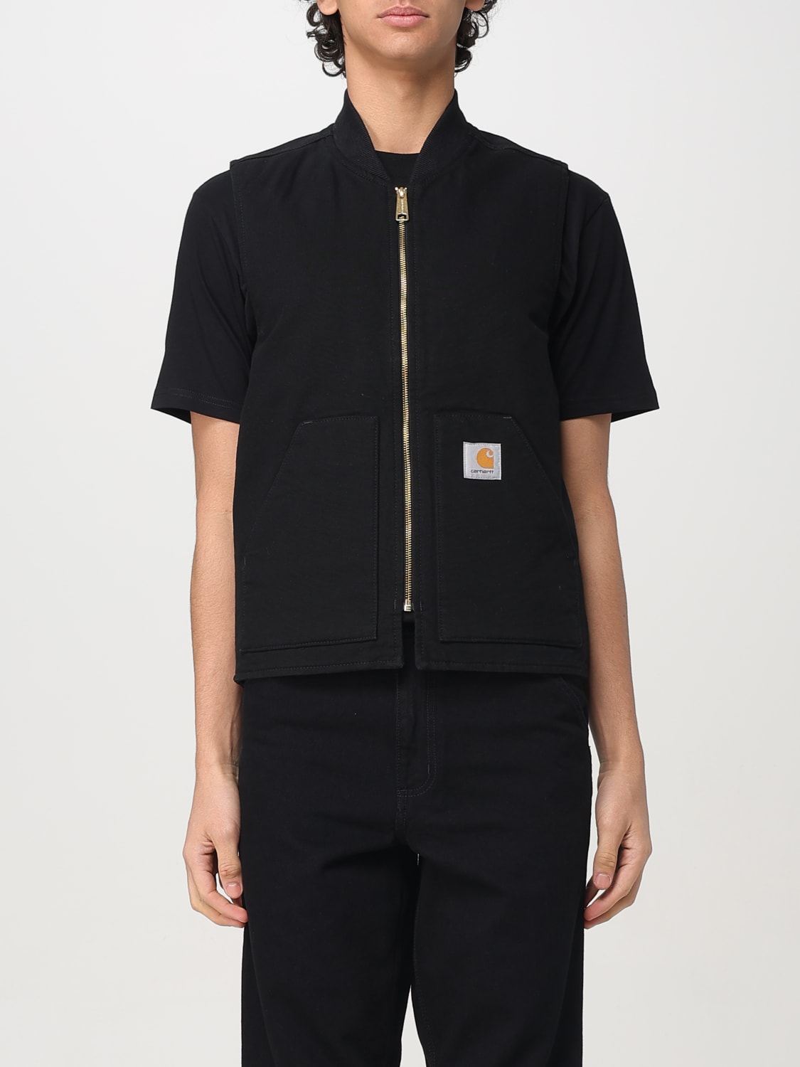 CARHARTT WIP GILET: Gilet Carhartt Wip in cotone , Nero - Img 1