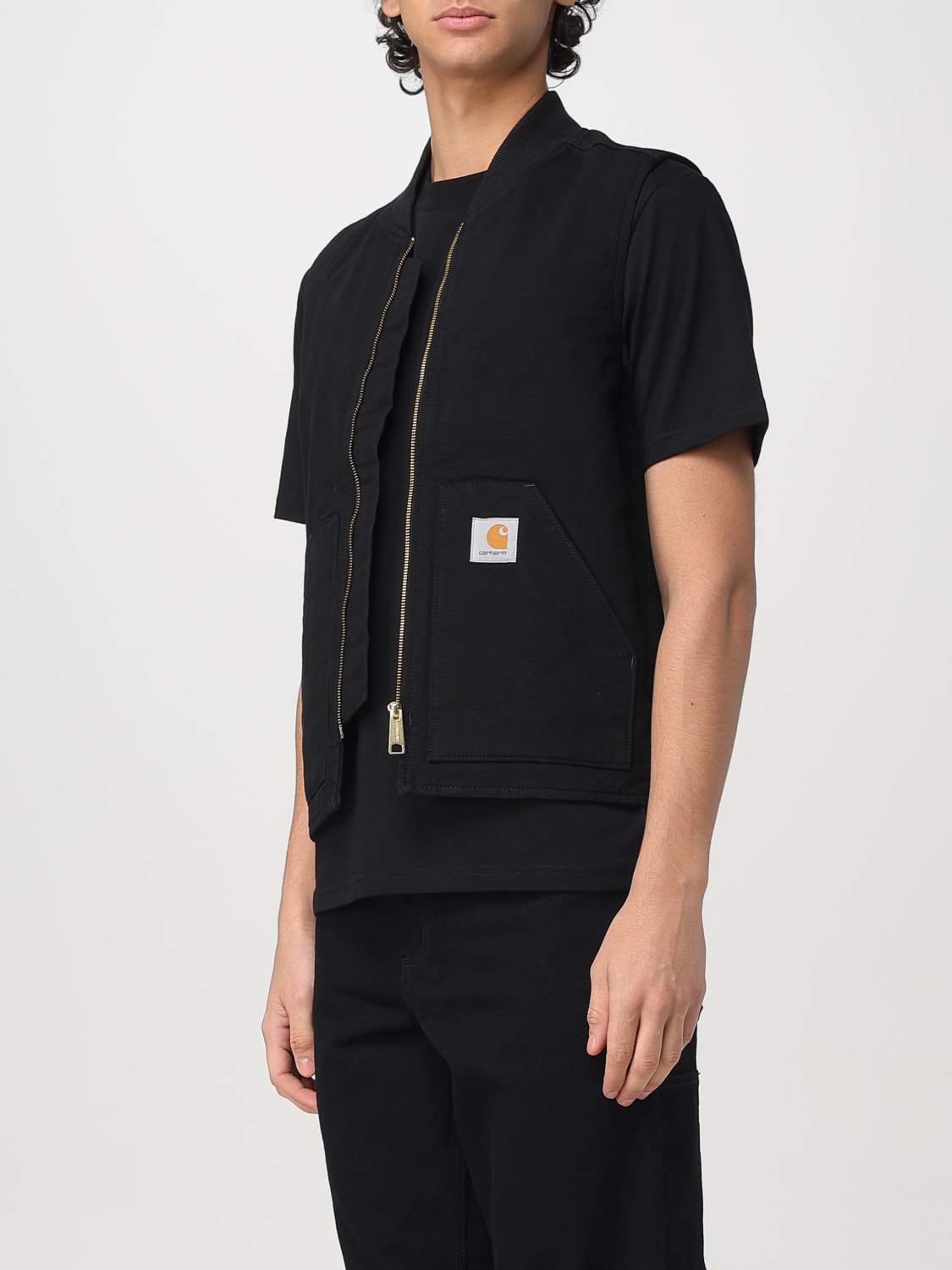 CARHARTT WIP GILET: Gilet Carhartt Wip in cotone , Nero - Img 4