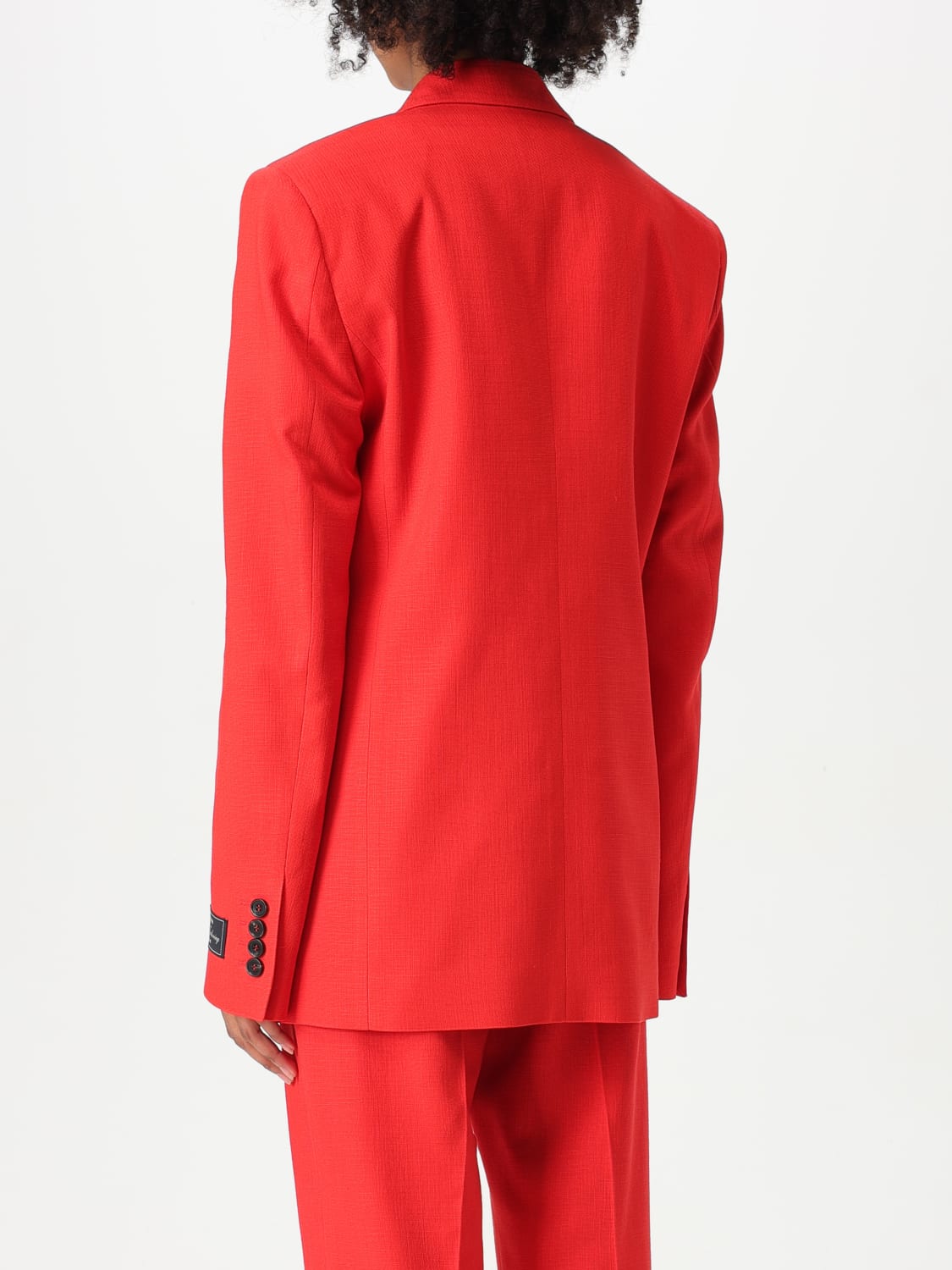 MSGM GIACCA: Blazer MSGM in misto viscosa , Rosso - Img 3